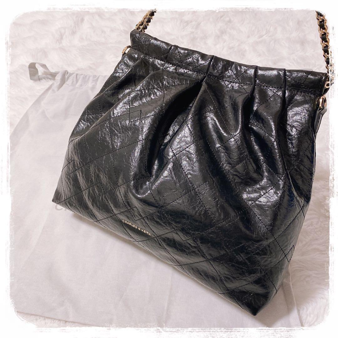 Charles & Keith duoチェーンハンドルツーウェイバックパック L