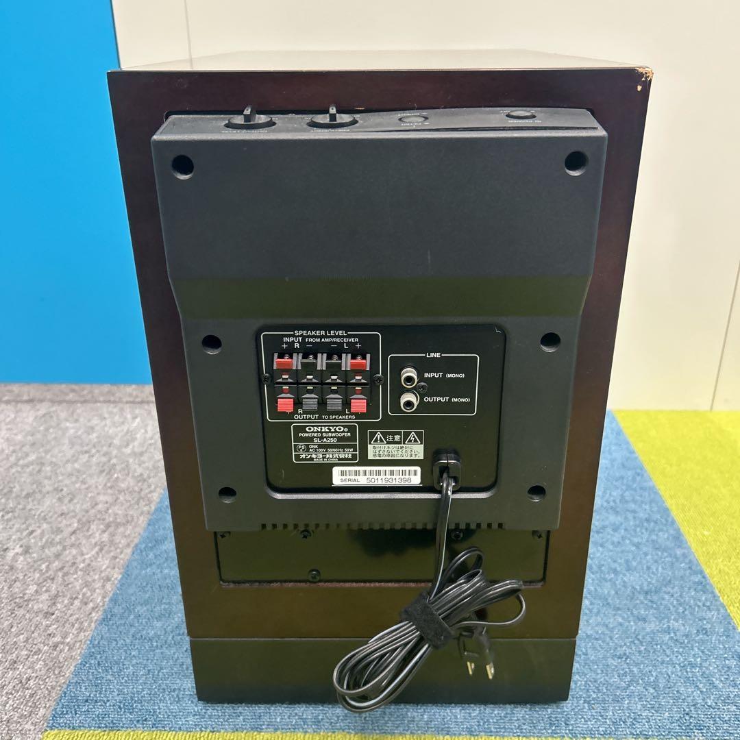 ONKYO オンキョー サブウーファーシステム SL-A250 木目