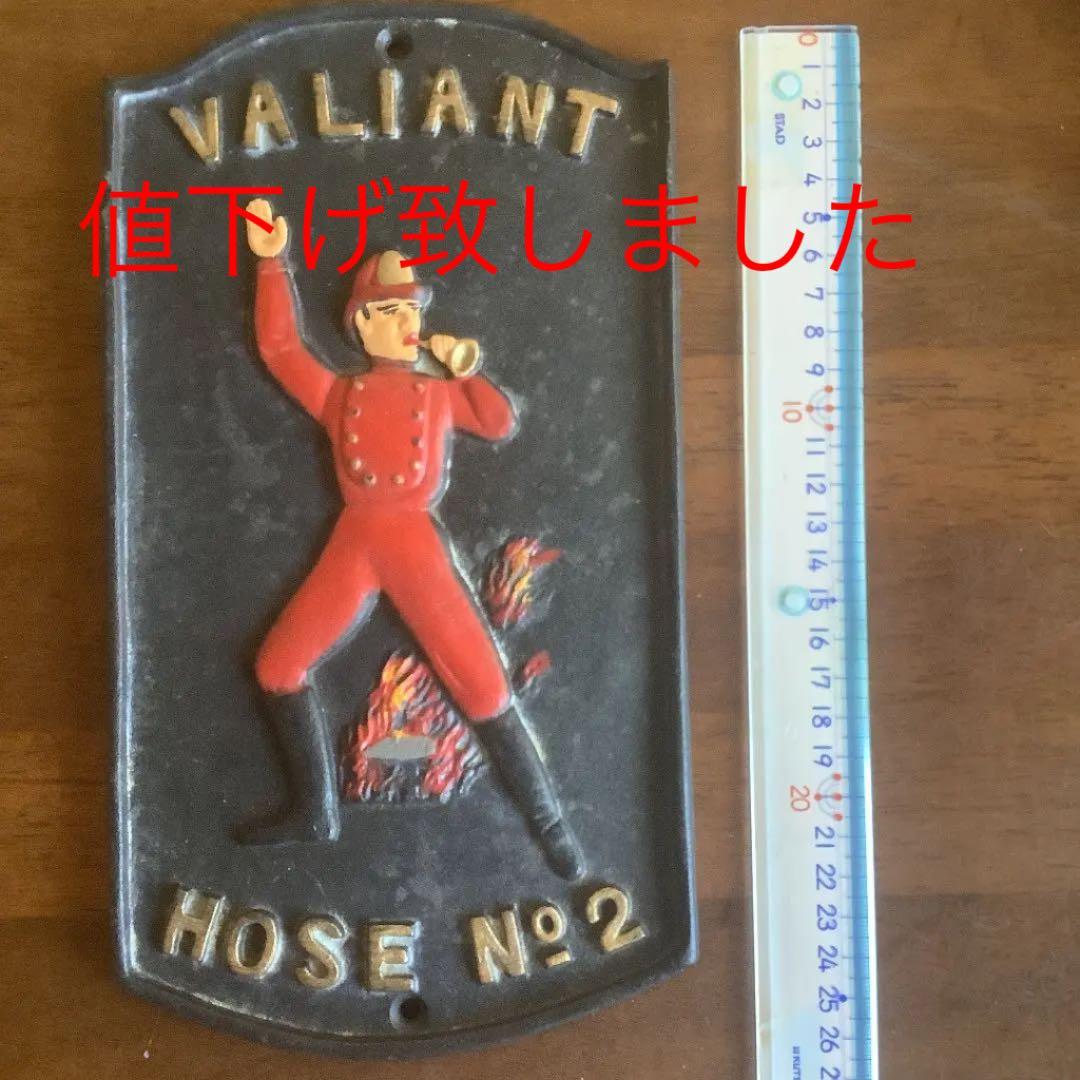 アンティーク　勇敢な消防士　看板　レアー品