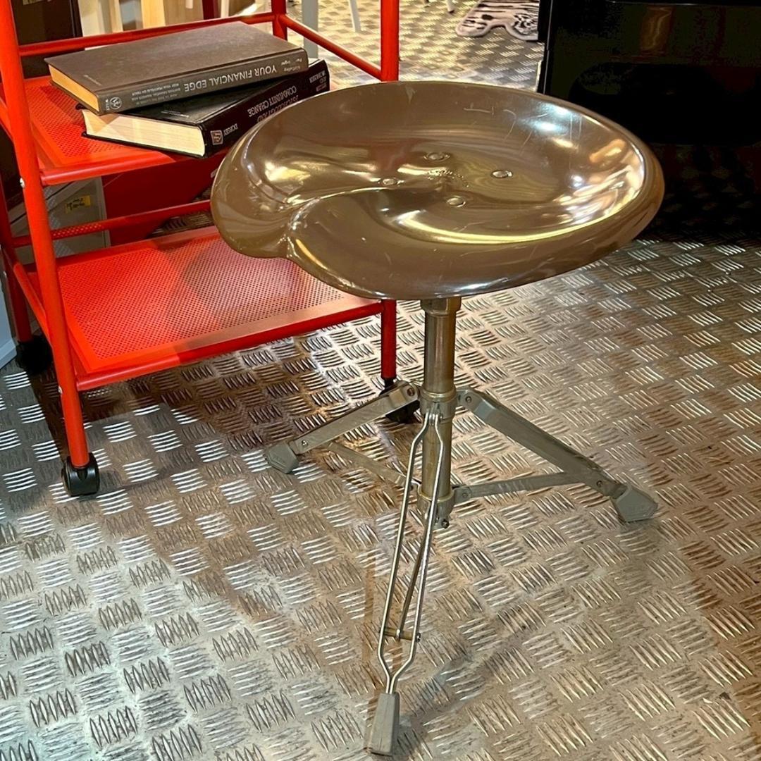 ダルトン ビートスツール X2 椅子 ブラウン 折り畳み 回転 インダストリアル