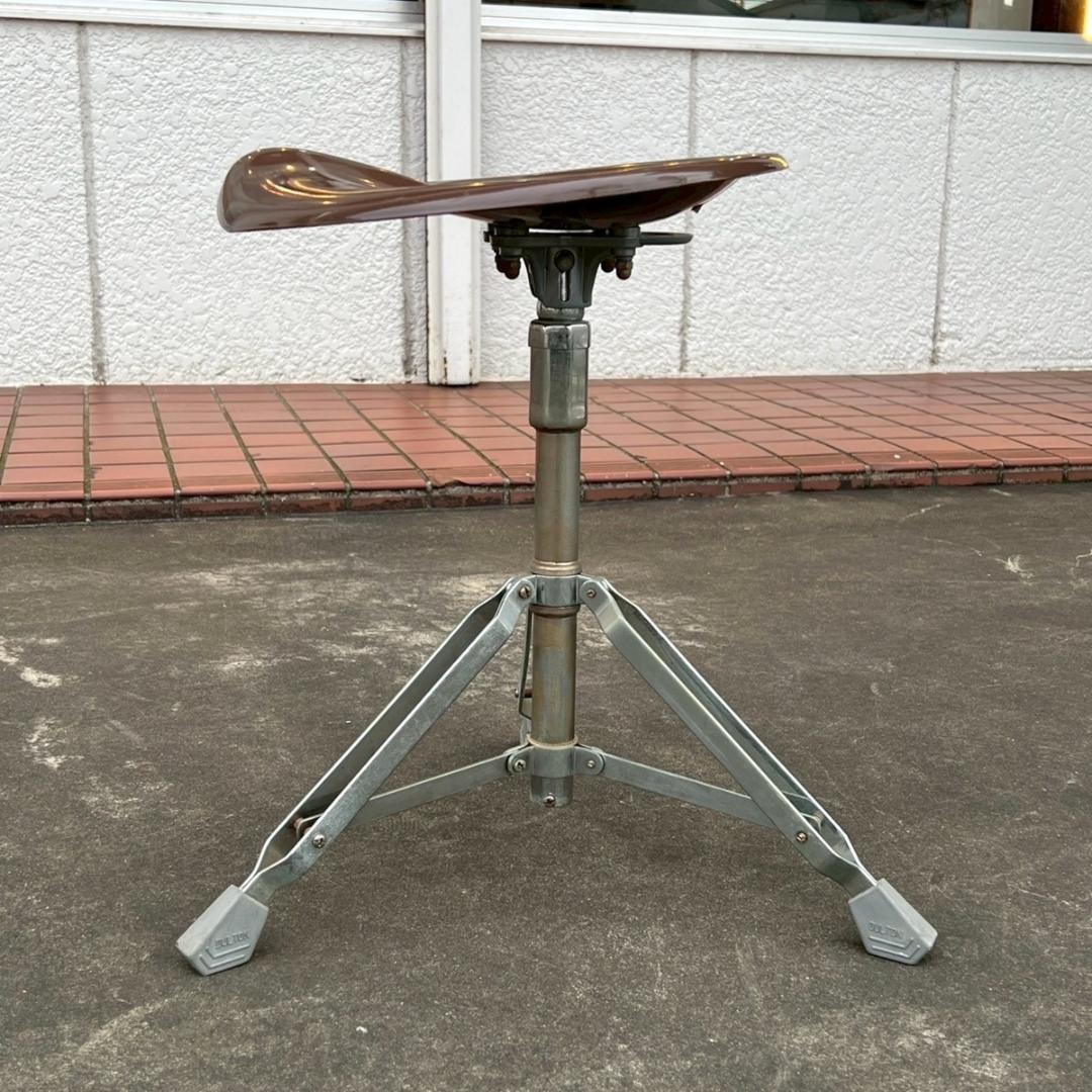 ダルトン ビートスツール X2 椅子 ブラウン 折り畳み 回転 インダストリアル