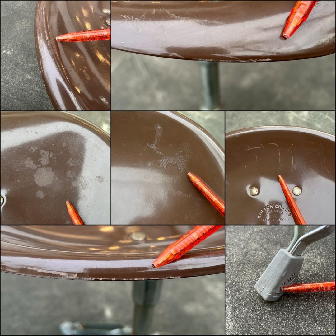 ダルトン ビートスツール X2 椅子 ブラウン 折り畳み 回転 インダストリアル