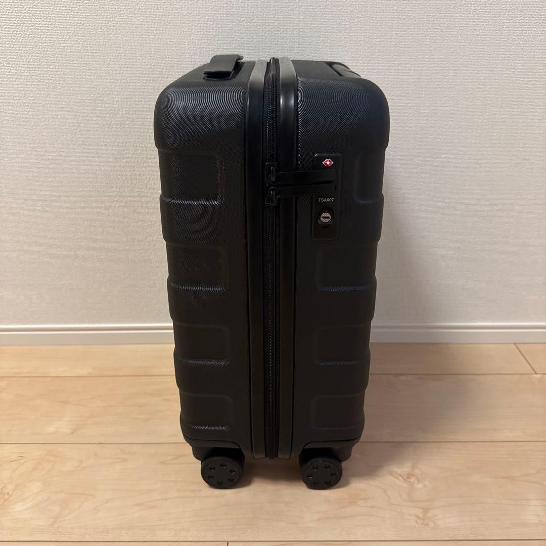 無印良品 バーを自由に調節できる ハードキャリーケース 20L 旅行 ブラック