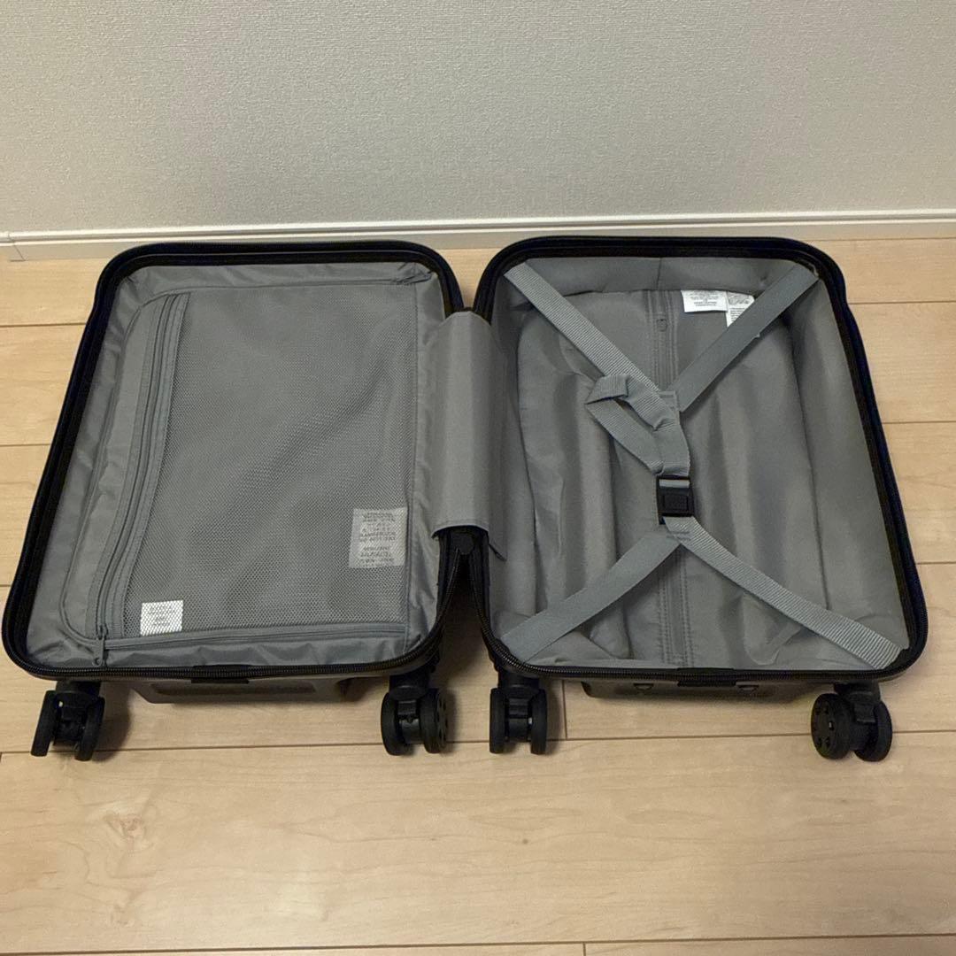 無印良品 バーを自由に調節できる ハードキャリーケース 20L 旅行 ブラック