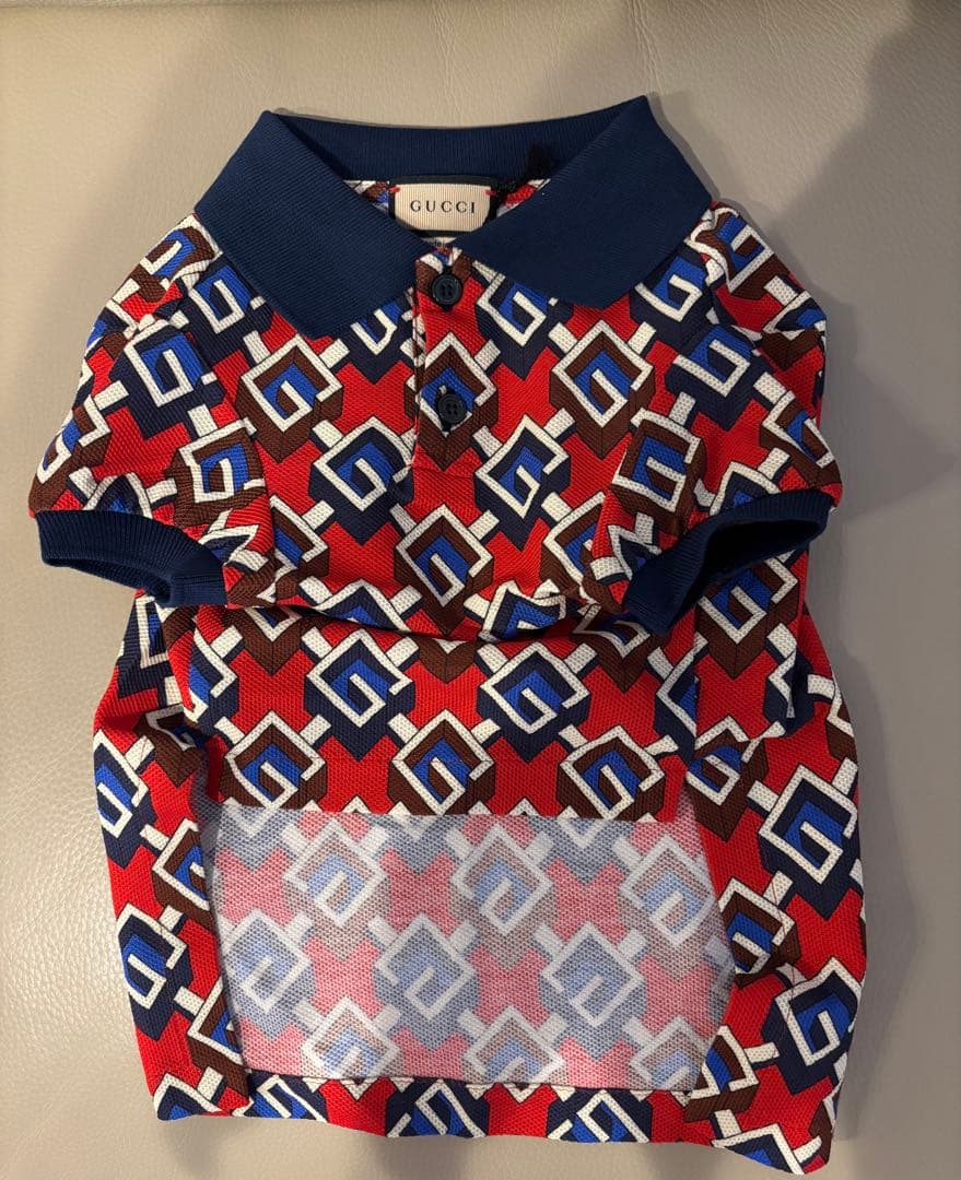 グッチ　GUCCI　犬用ウェア　Mサイズ　新品未使用　G レッド　ブルー