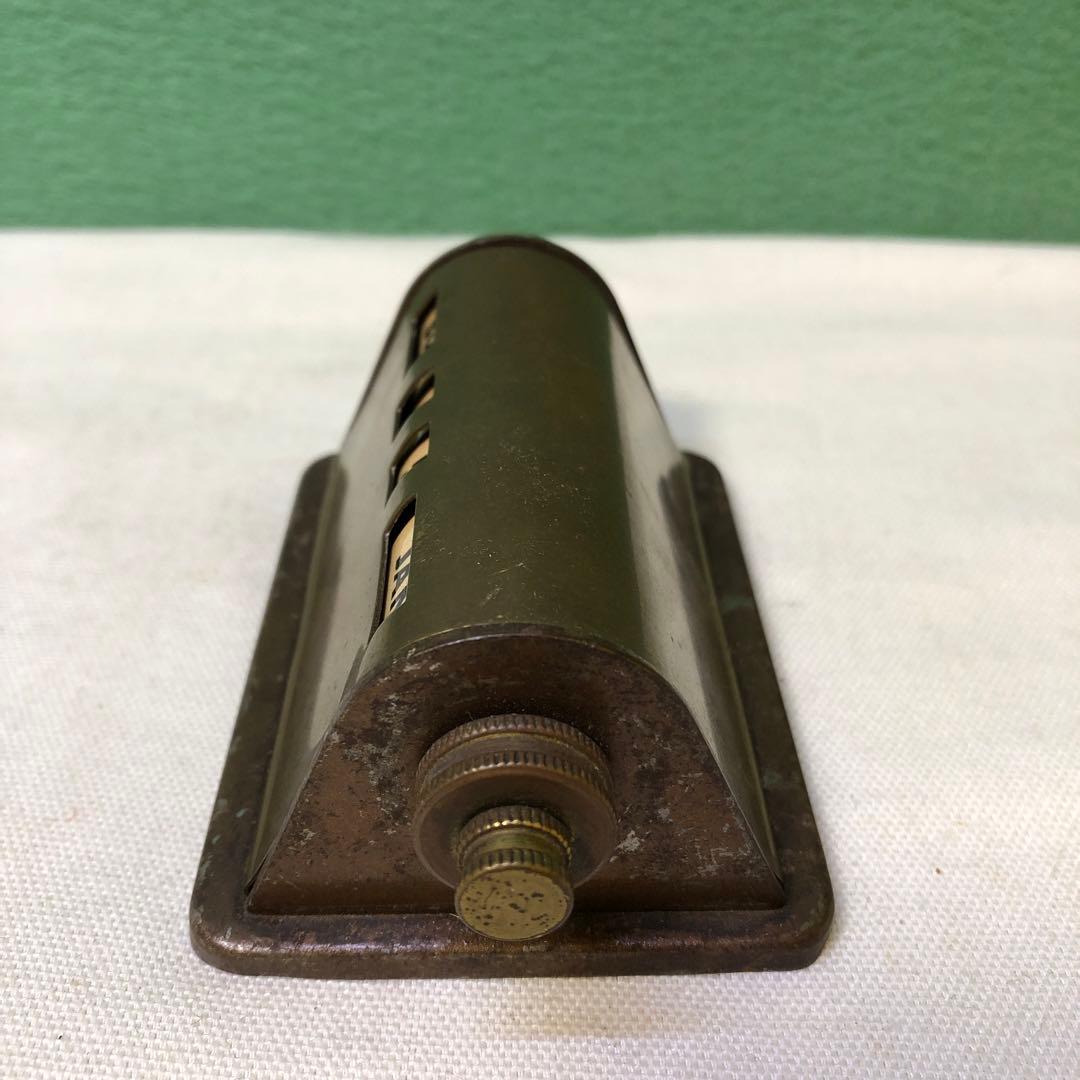 か4● 希少品　USヴィンテージ パークシャーマン　卓上カレンダーゴールド