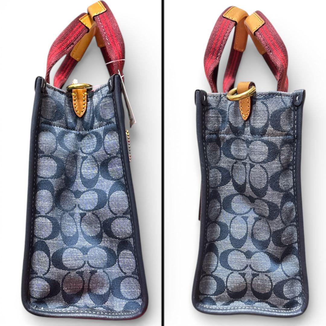 新品タグ付き　保管袋付き　COACH フィールド トート 22 シグネチャー