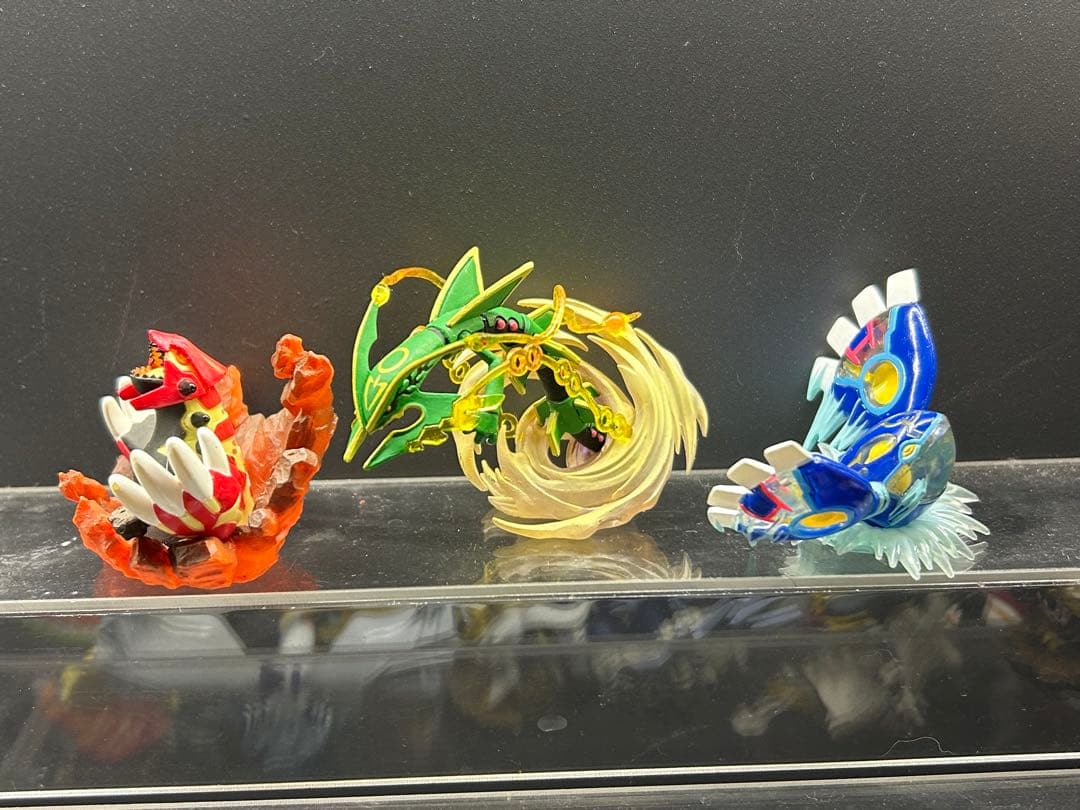 ポケモン　ゲンシカイオーガ　ゲンシグラードン　MEGA レックウザ　海洋堂特典