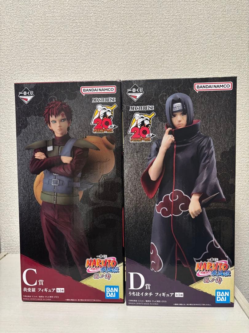 一番くじ NARUTO 忍ノ絆 C賞 うちはイタチ D賞 我愛羅