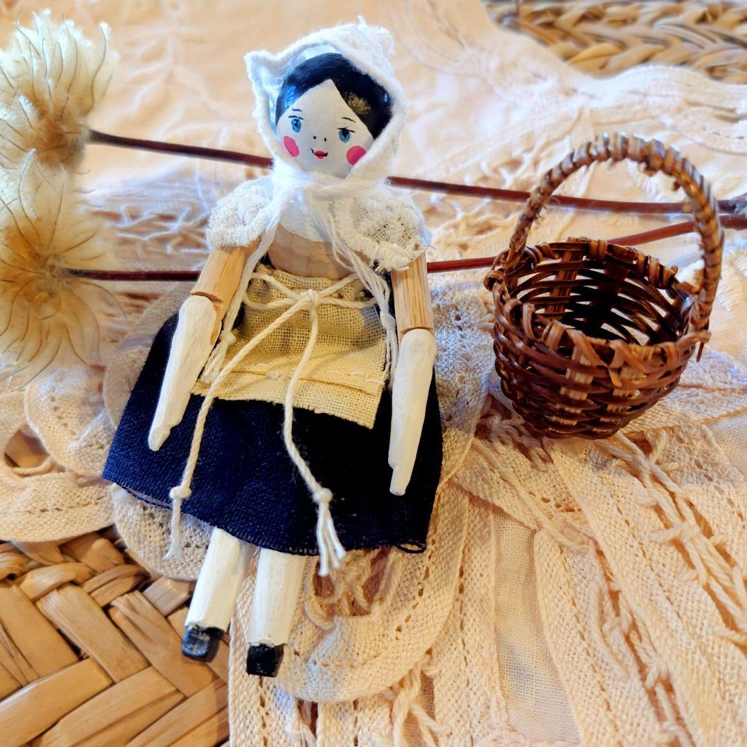 ミニチュア ペグドール ハンドメイド㉓アンティーク風 アーミッシュ ブライス