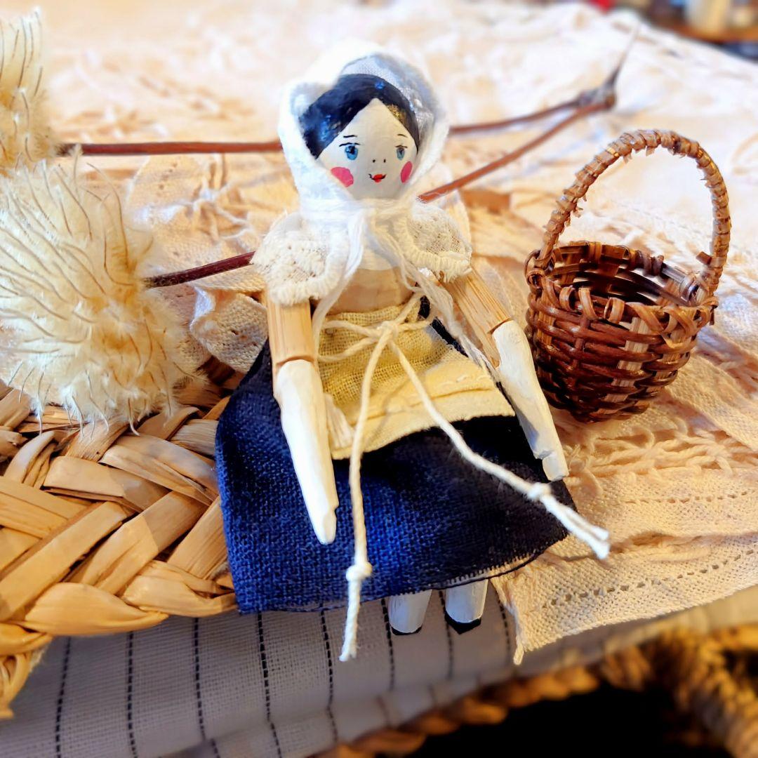 ミニチュア ペグドール ハンドメイド㉓アンティーク風 アーミッシュ ブライス