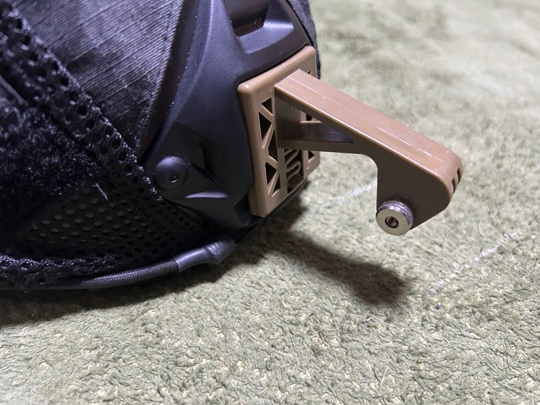 タクティカルヘルメット ブラック ヘッドセット付き