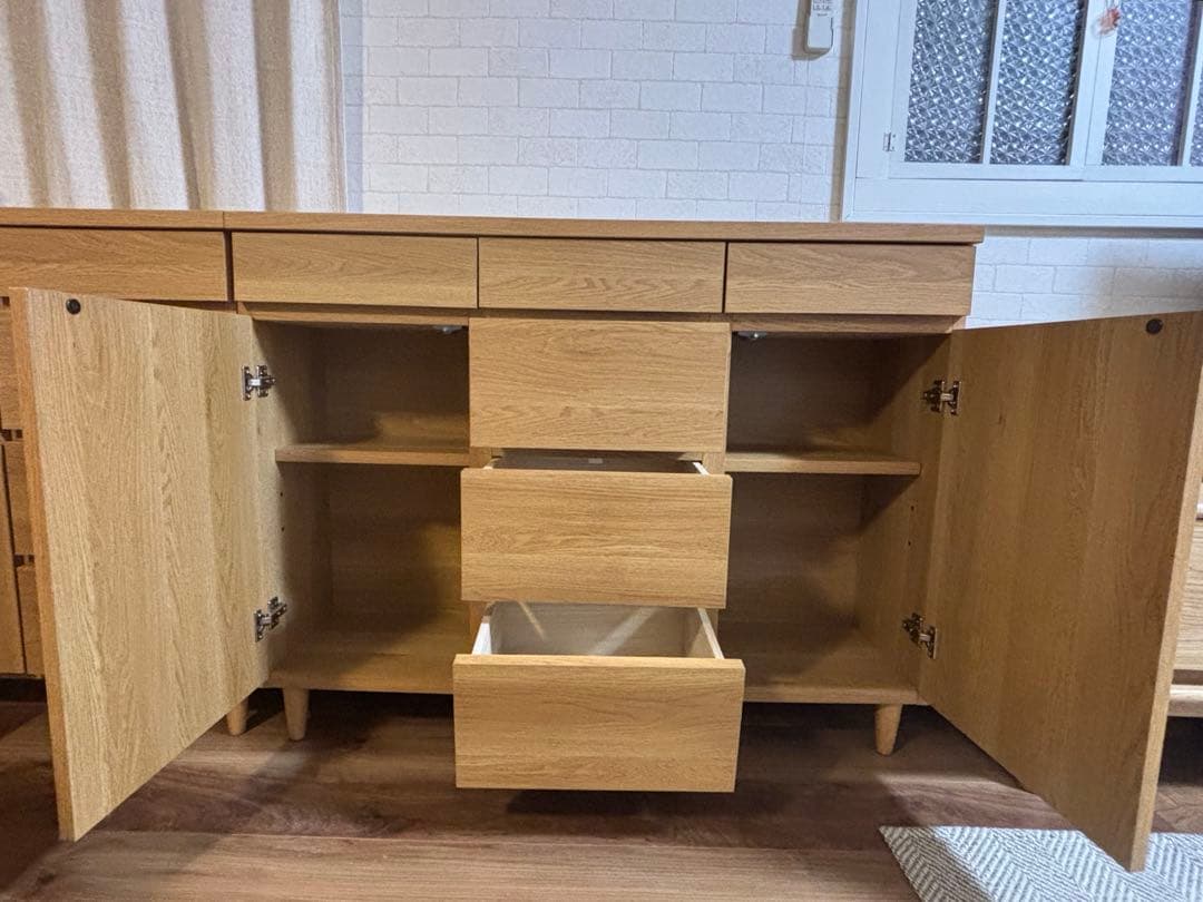 ベルメゾン 奥行が選べるカウンターキャビネット［日本製］ ナチュラル　奥行30㎝