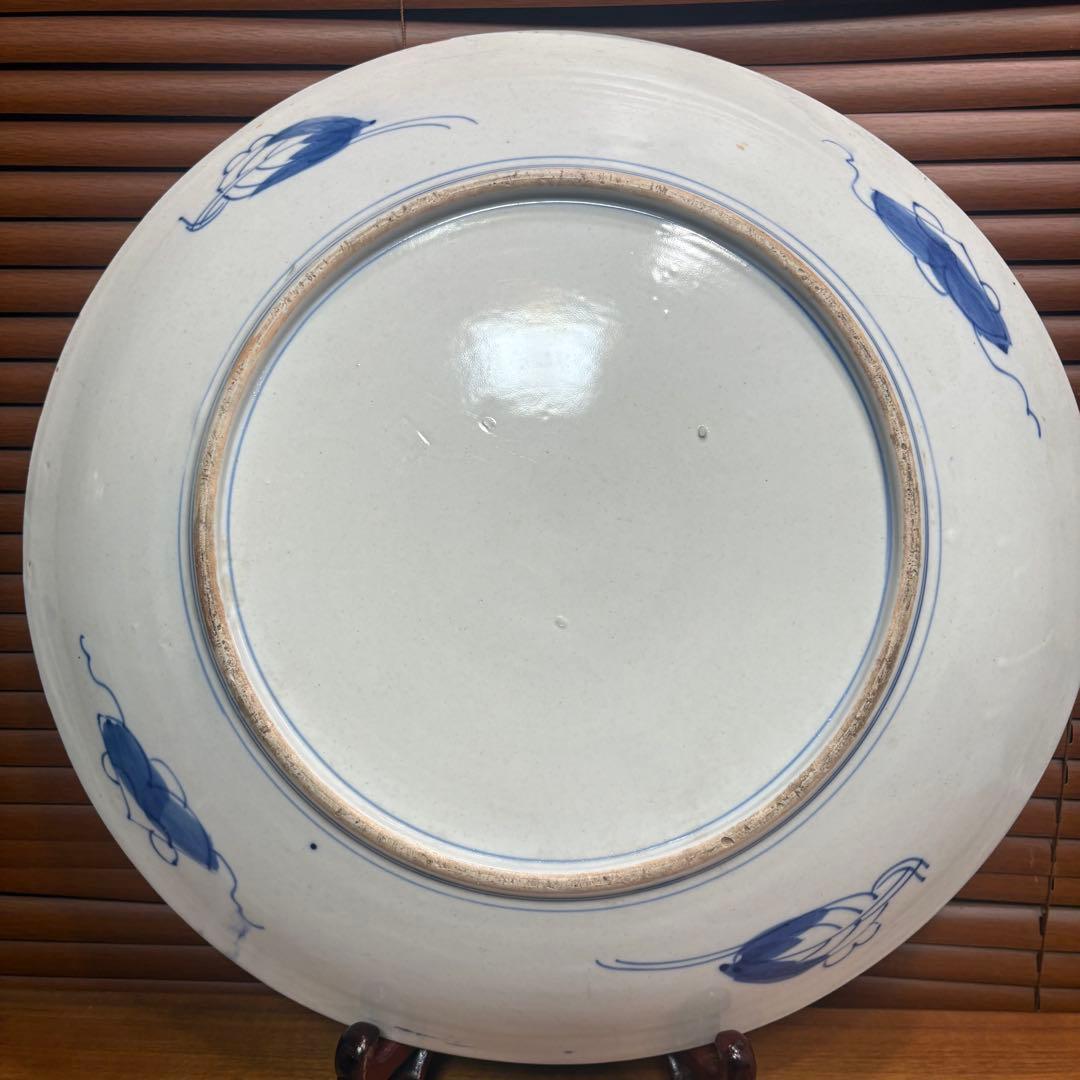 古伊万里　赤絵　大皿　お正月