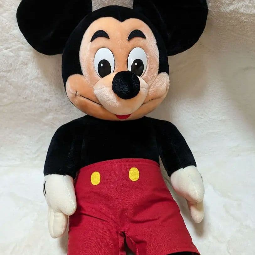【美品】アメリカ　レトロ　ヴィンテージ　オールド　特大　ぬいぐるみ　ミッキー