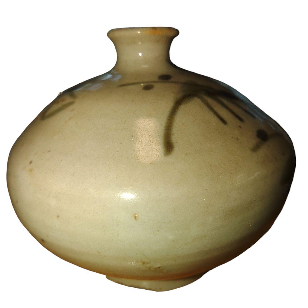 古伊万里　草花文染付油壺　1690～1750年代