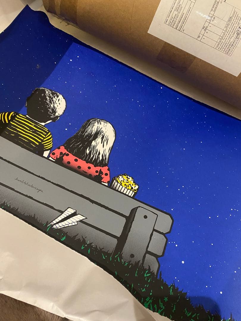 Bumblebeelovesyou シルクスクリーン　アート　バンクシー