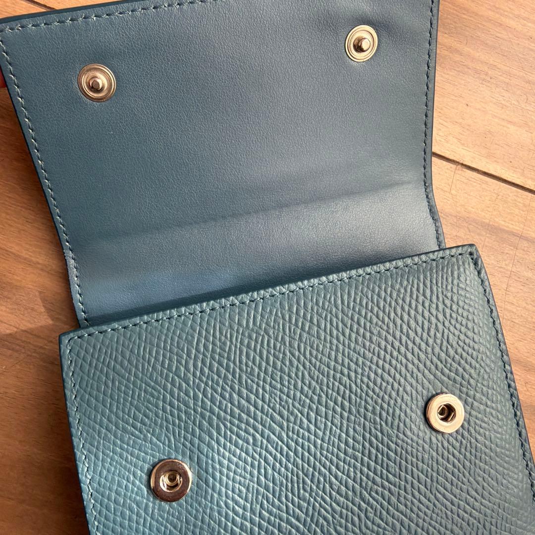 CELINE セリーヌ ブルー 財布 トリフォールド