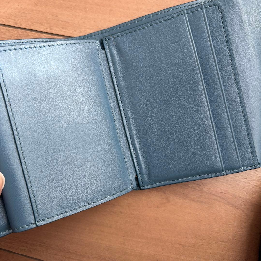 CELINE セリーヌ ブルー 財布 トリフォールド
