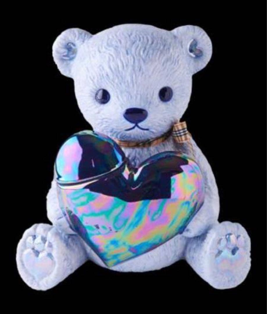 テディ デキャンタ【Ayame】ブランデー 飾り ボトル ブルー 箱付き 未開封