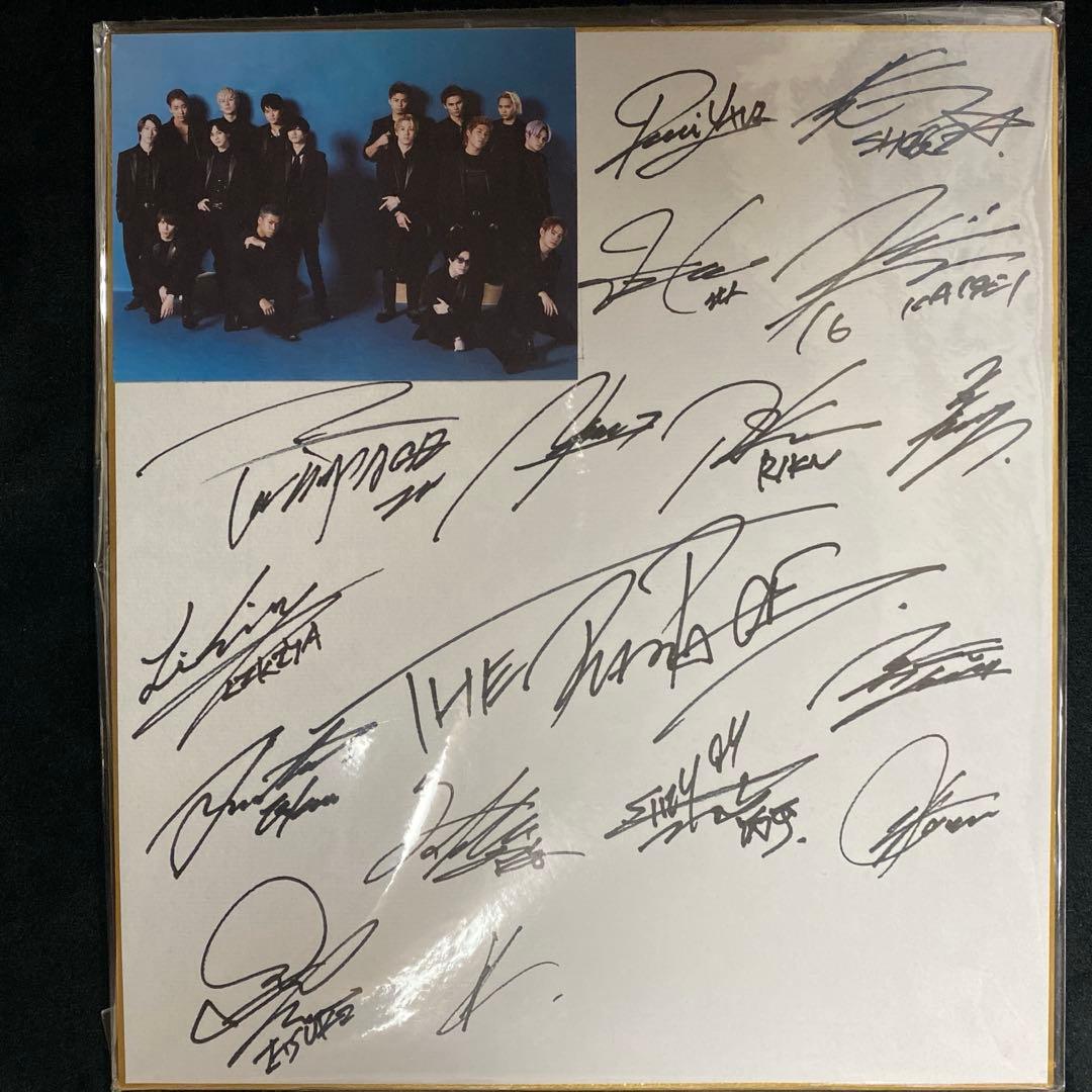 THE RAMPAGE 生写真付き直筆サイン色紙