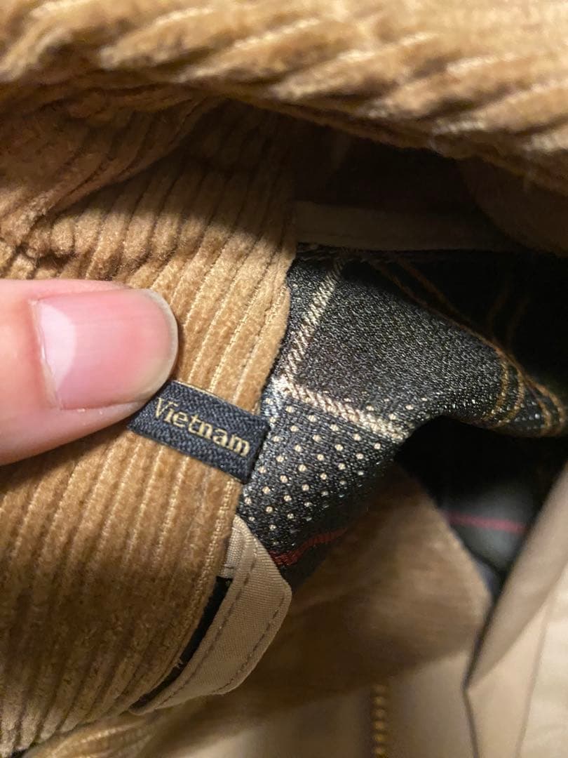 Barbour ベージュジャケット　ビデイル　ノンオイル　サイズ38