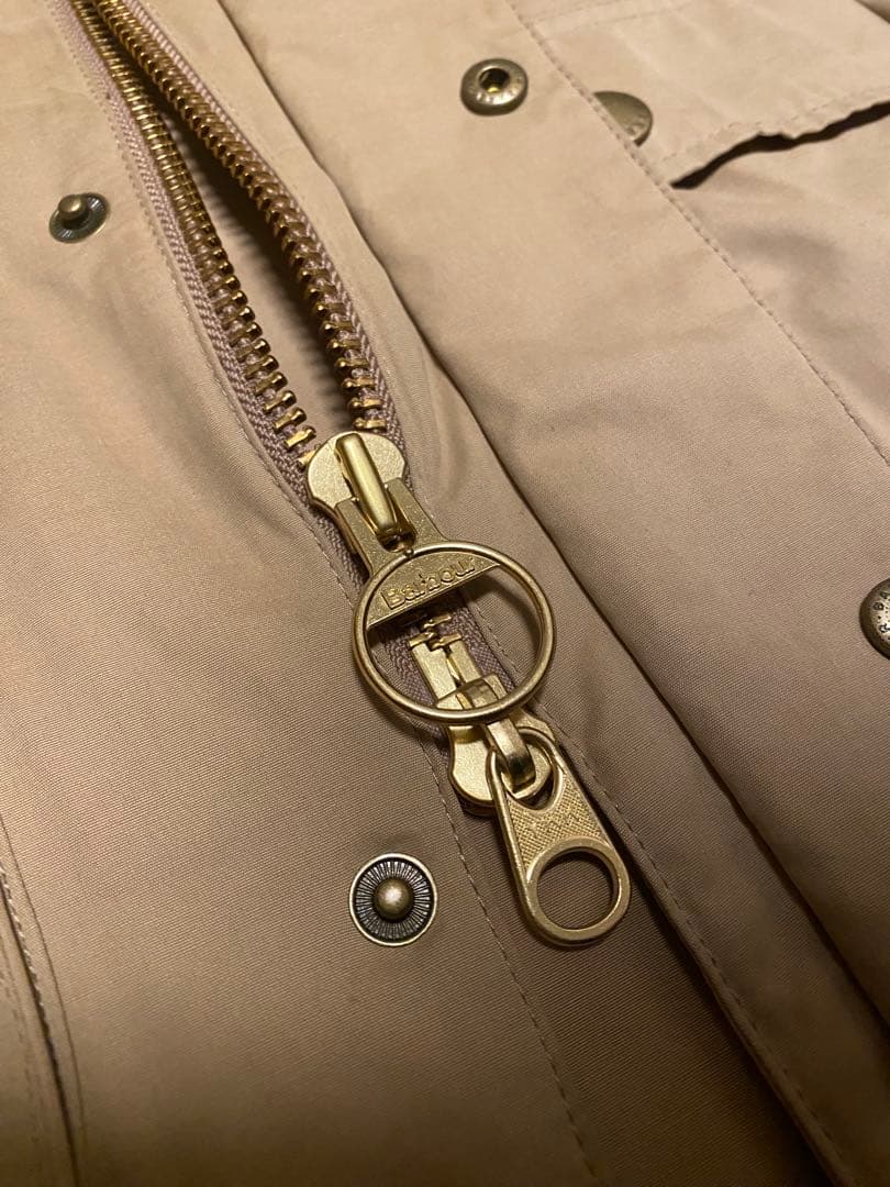 Barbour ベージュジャケット　ビデイル　ノンオイル　サイズ38