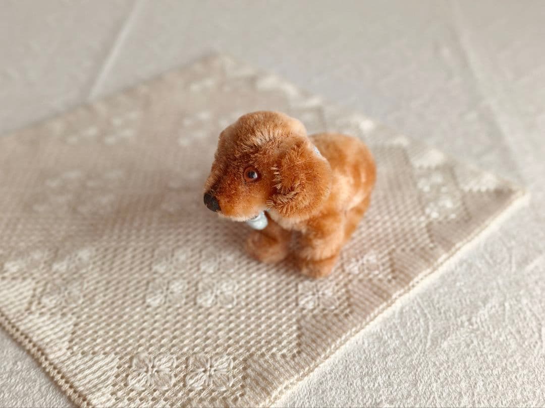 * vintage animal ❀ オレンジグラスアイ *ミニチュア ダックス