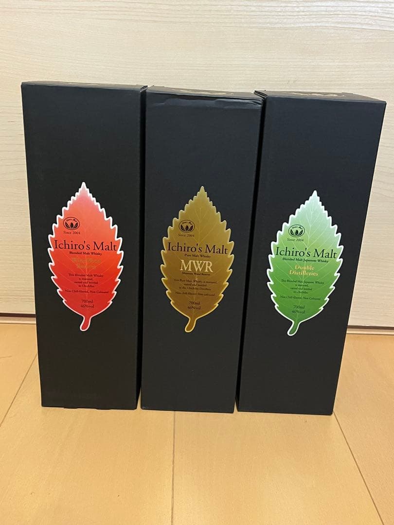 イチローズモルト MWR 秩父リーフシリーズ Malt 新品箱付き　3本セット