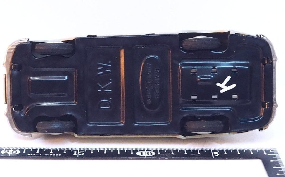 萬代屋【DKW 1000 リムジン 薄いグレー】ブリキtin toy car箱無