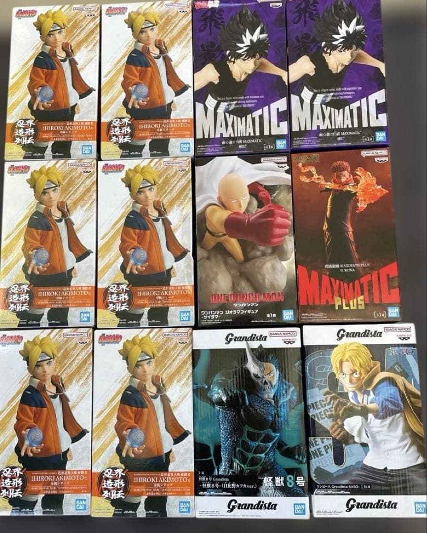 プライズフィギュアまとめ売り 6種類12体BORUTO＆ゆうゆう白書など