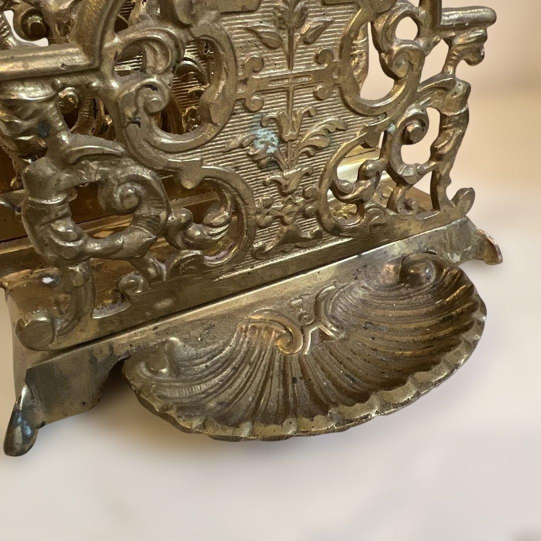 アンティーク金属製レターホルダー