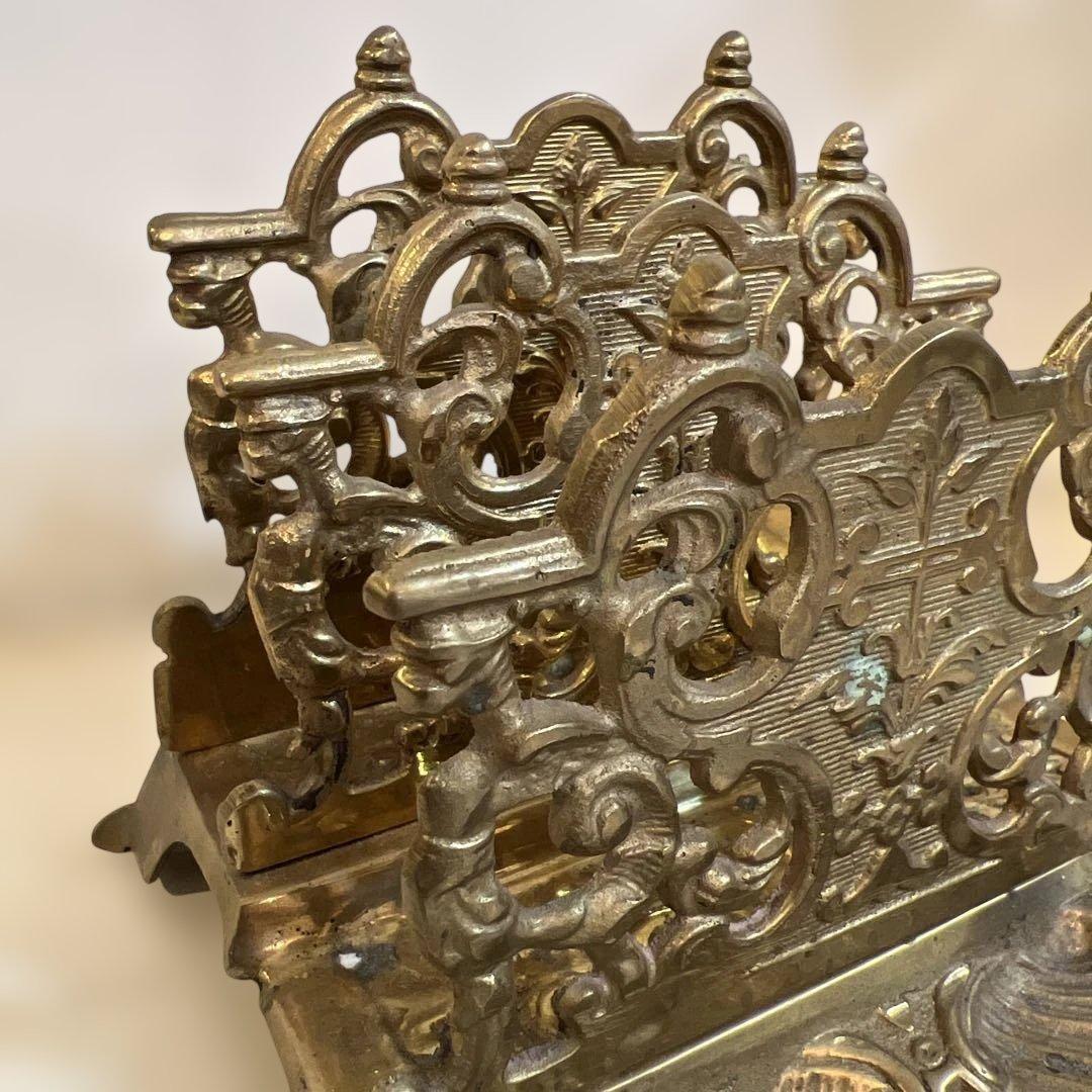 アンティーク金属製レターホルダー