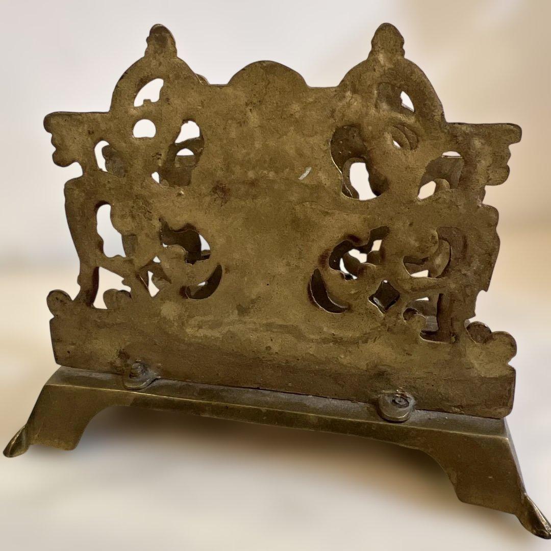 アンティーク金属製レターホルダー