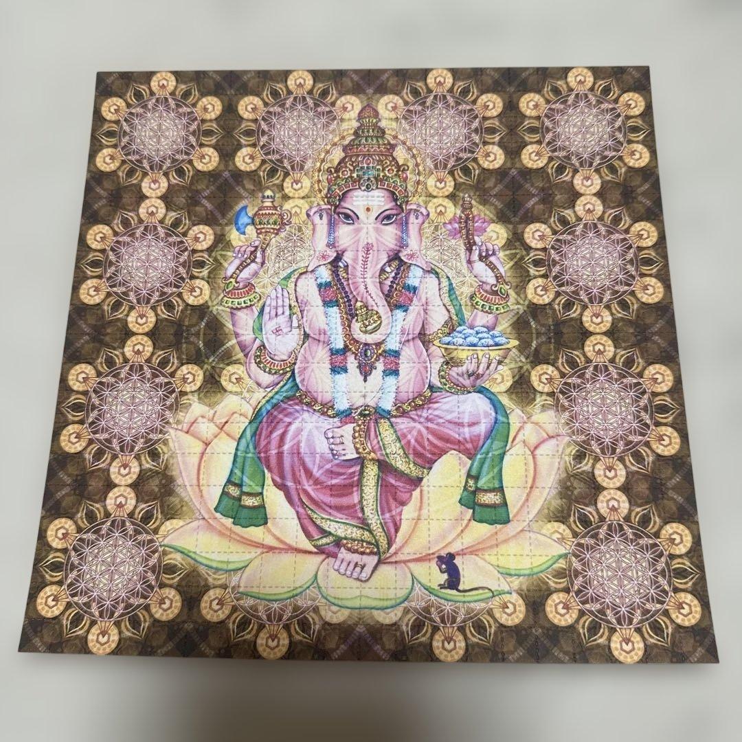 ブロッターアート 幸運を開く象神