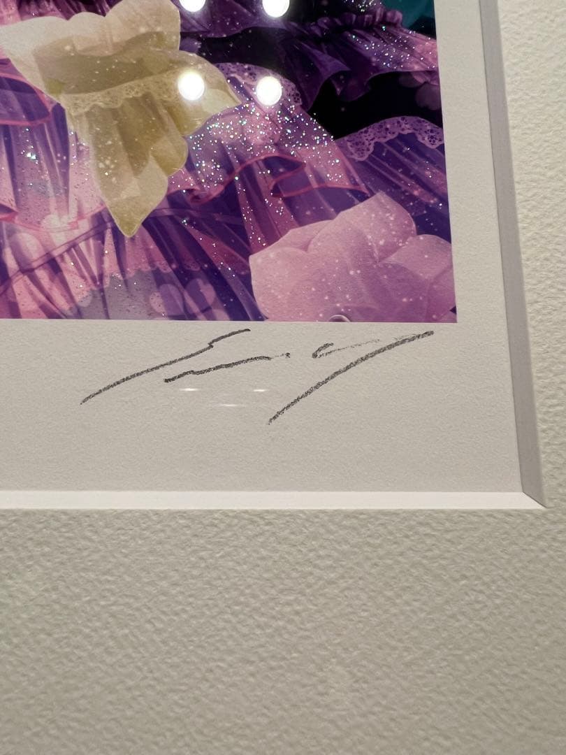 てぃんくる版画『KOHAKUTO-NO-AYA雅』（ミックスドメディア）