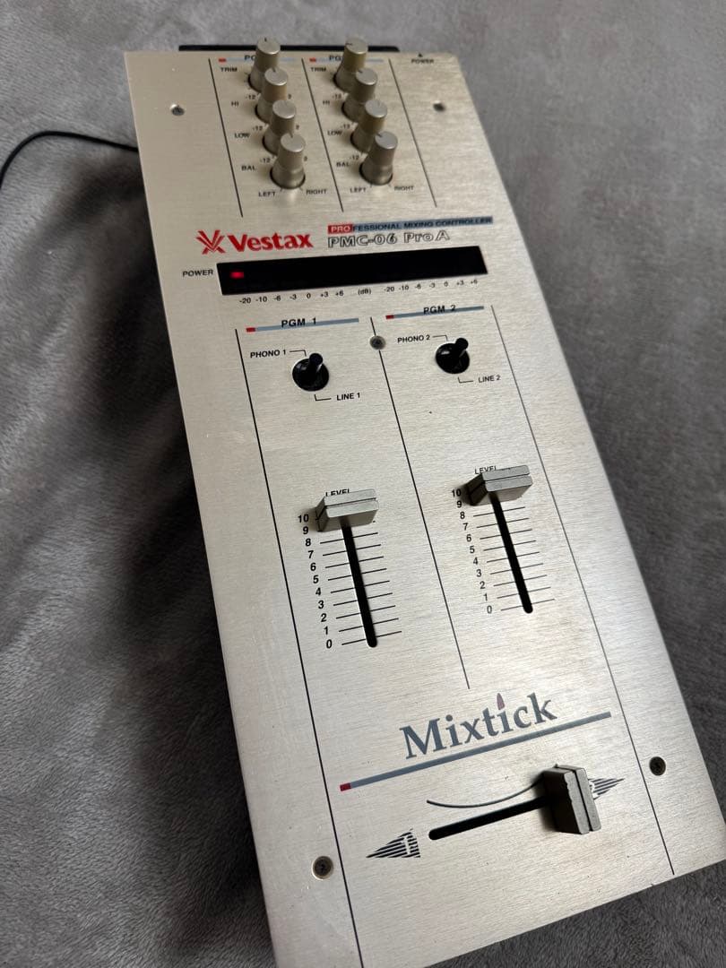 Vestax PMC-06 Pro A DJミキサー　純正アダプター付属