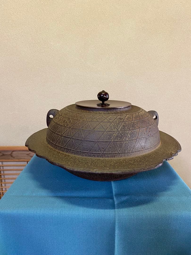 ⭐️本日限定⭐️茶道具/茶釜 透木釡 『桜川』菊地政光 作　工芸品