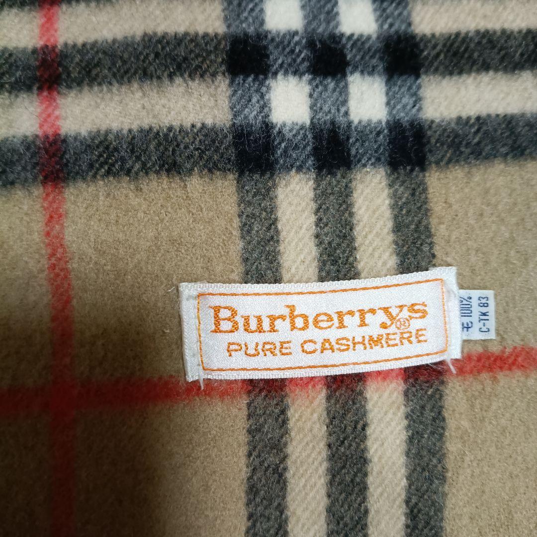 バーバリーズ　カシミヤマフラー　ノバチェック　ベージュ　ほぼ未使用