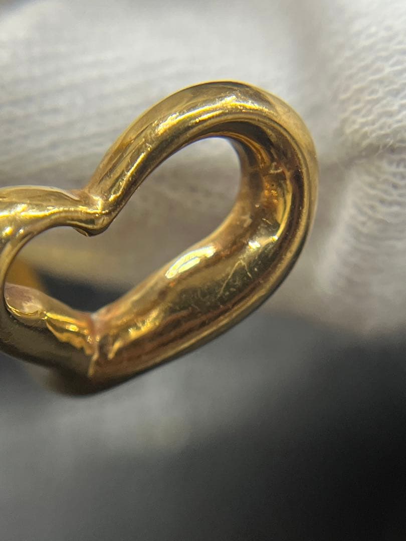 TIFFANY&CO.ティファニー　オープンハート　リング9.5号　ヴィンテージ