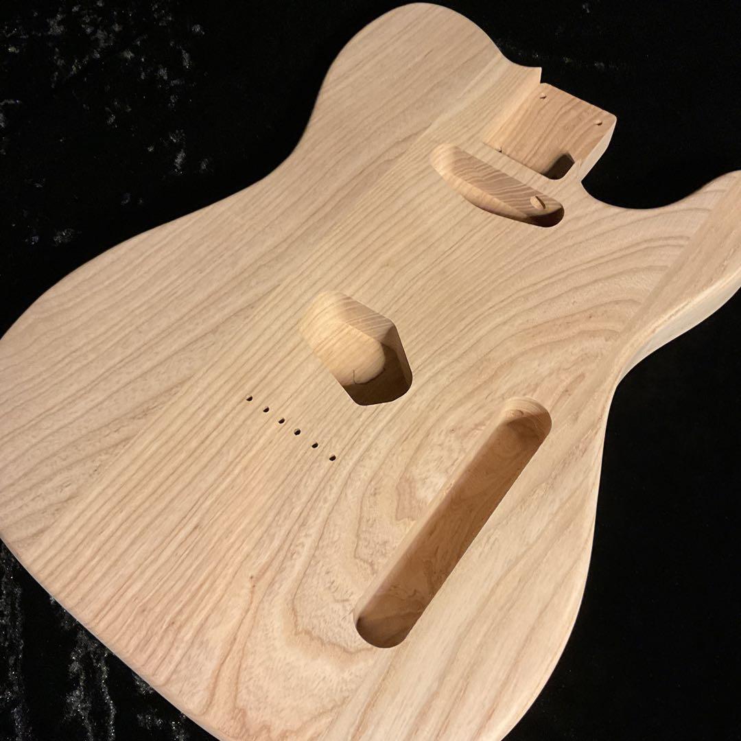 カナダ産アッシュ材　エレキギター　テレキャスター　ボディ　アッシュ