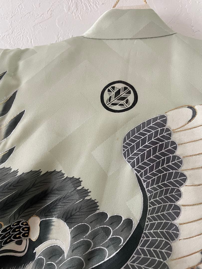 七五三　三歳　男の子　被布　正絹お着物セット