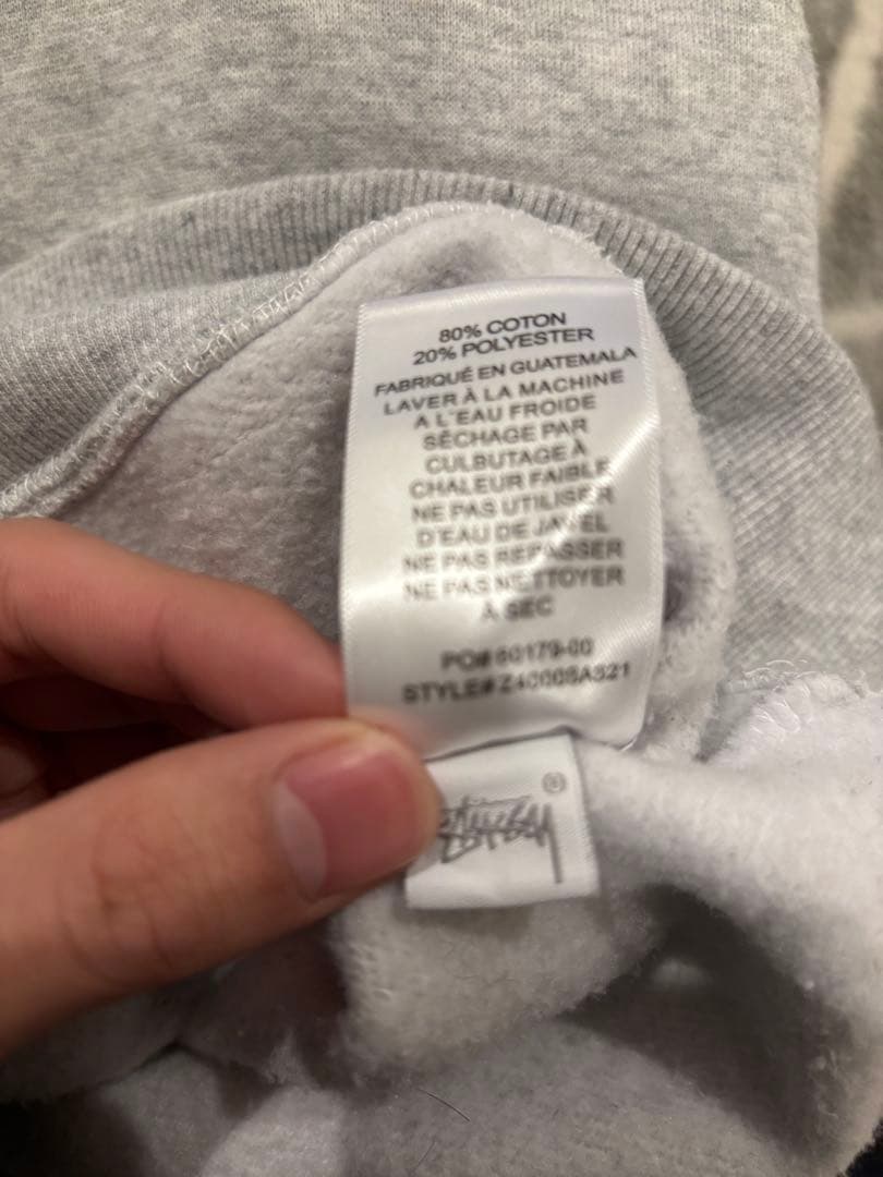 R*a様 Stussy8ボールパーカー グレー L