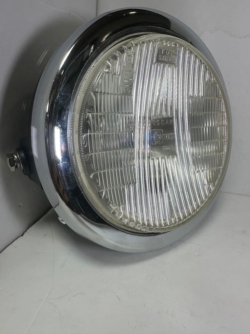 当時物シビエスーパーオスカー凹みレンズ付きヘッドライトASSYマーシャル