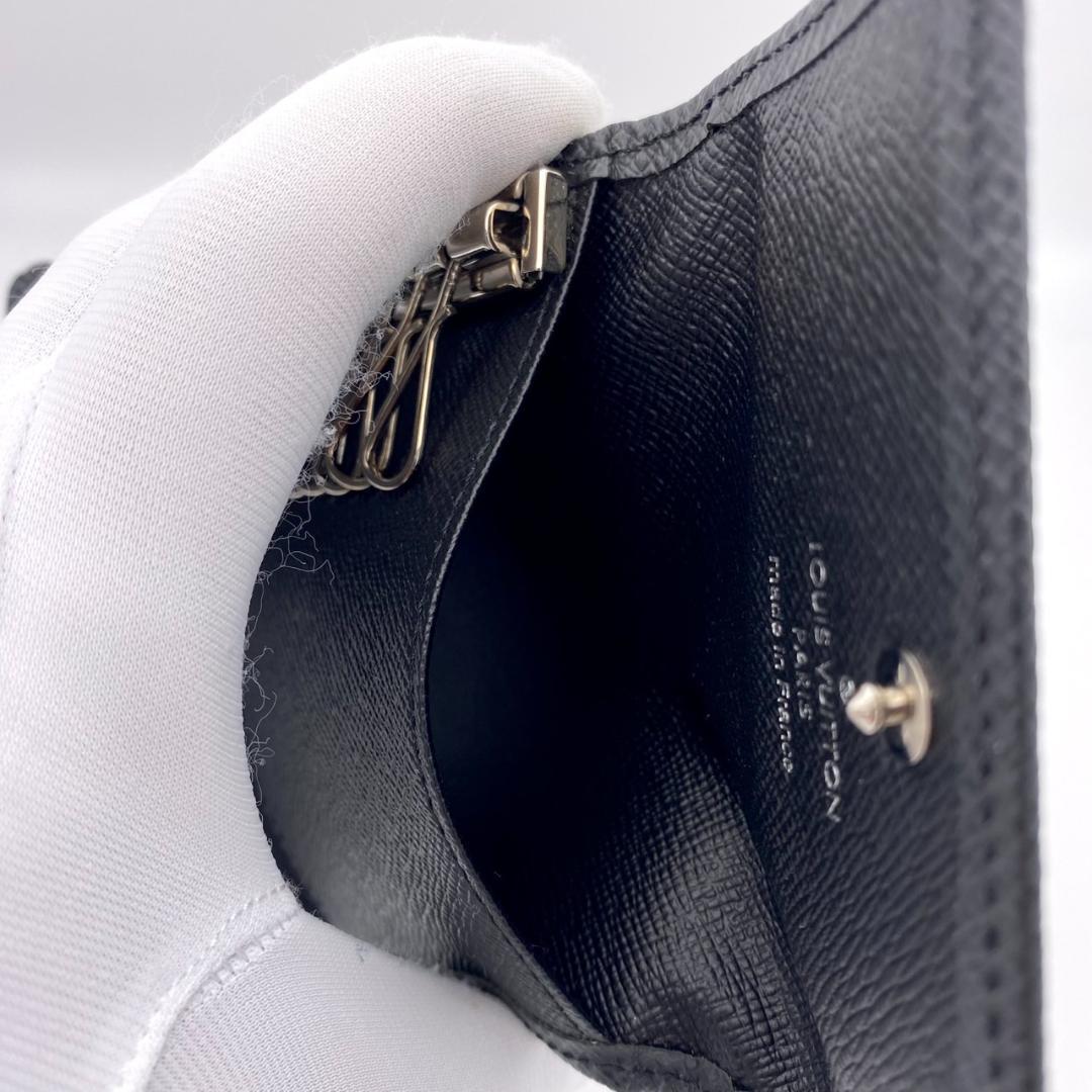 ルイヴィトン　タイガ　ミュルティクレ6 　キーケース　6連　ブラック　黒