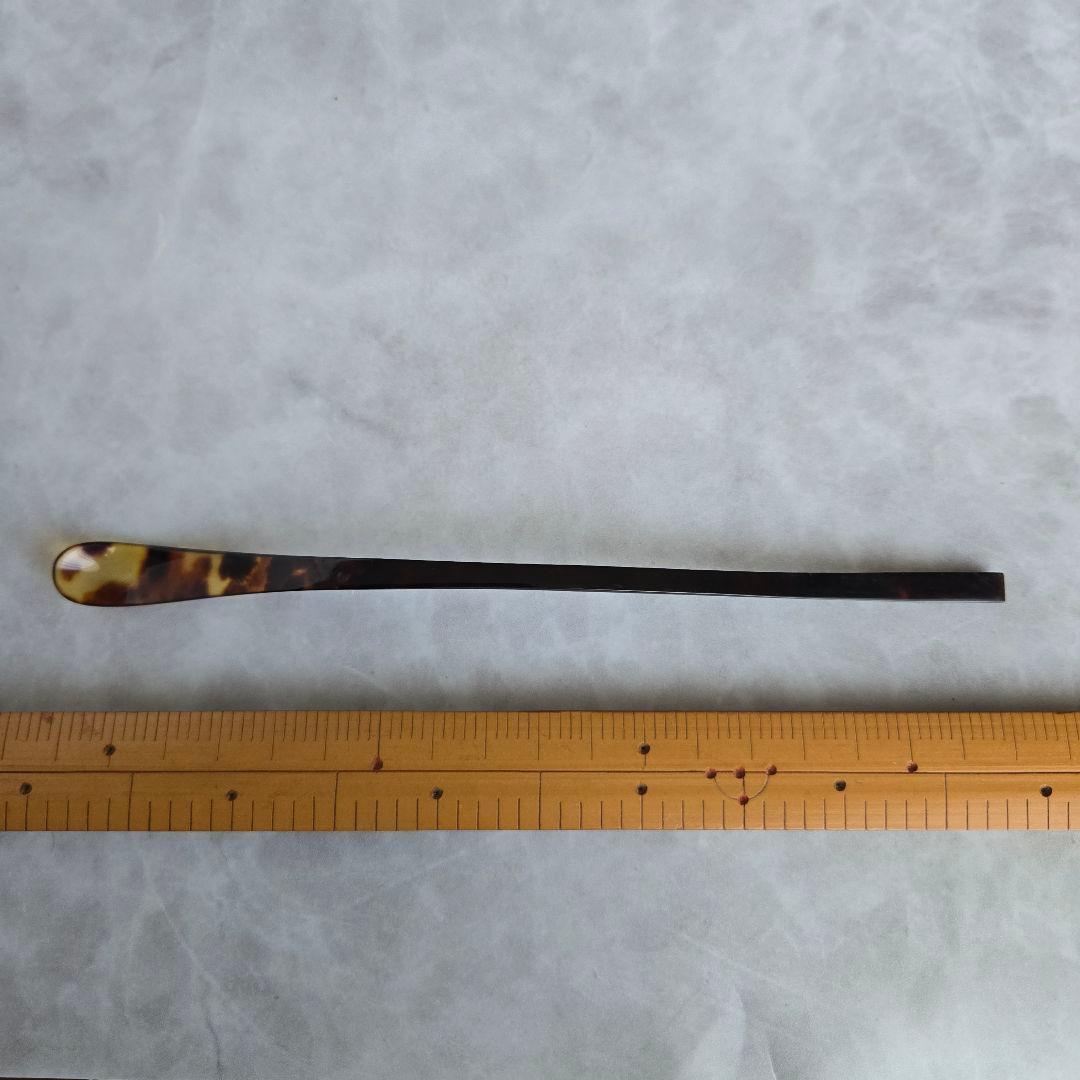 鼈甲　茶杓　かんざし　簪　茶道　表千家　裏千家　茶会　骨董　べっ甲　和装　着物