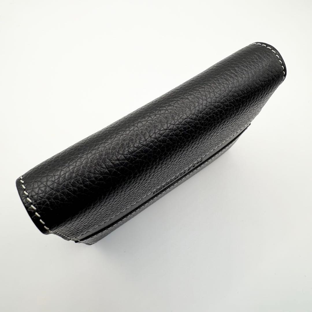 ★ほぼ未使用★J&M DAVIDSON★コンパクトウォレット★ブラック