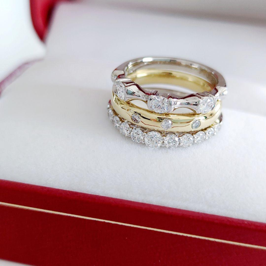 平和堂貿易 クイーンジュエリー Pt950 極上美 ダイヤモンドリング