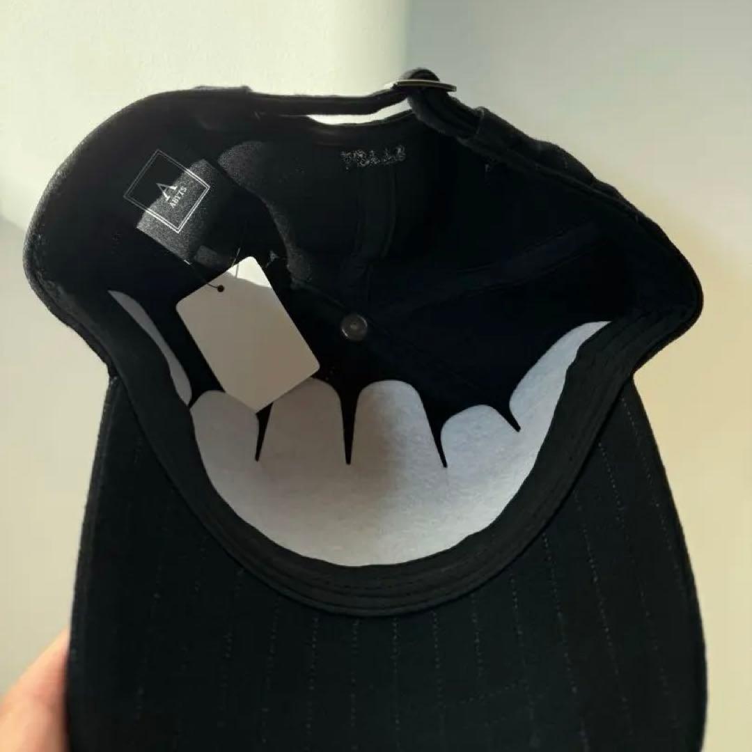 ABYTS 佐藤健 Iwon't die キャップ チャコールブラックストライプ