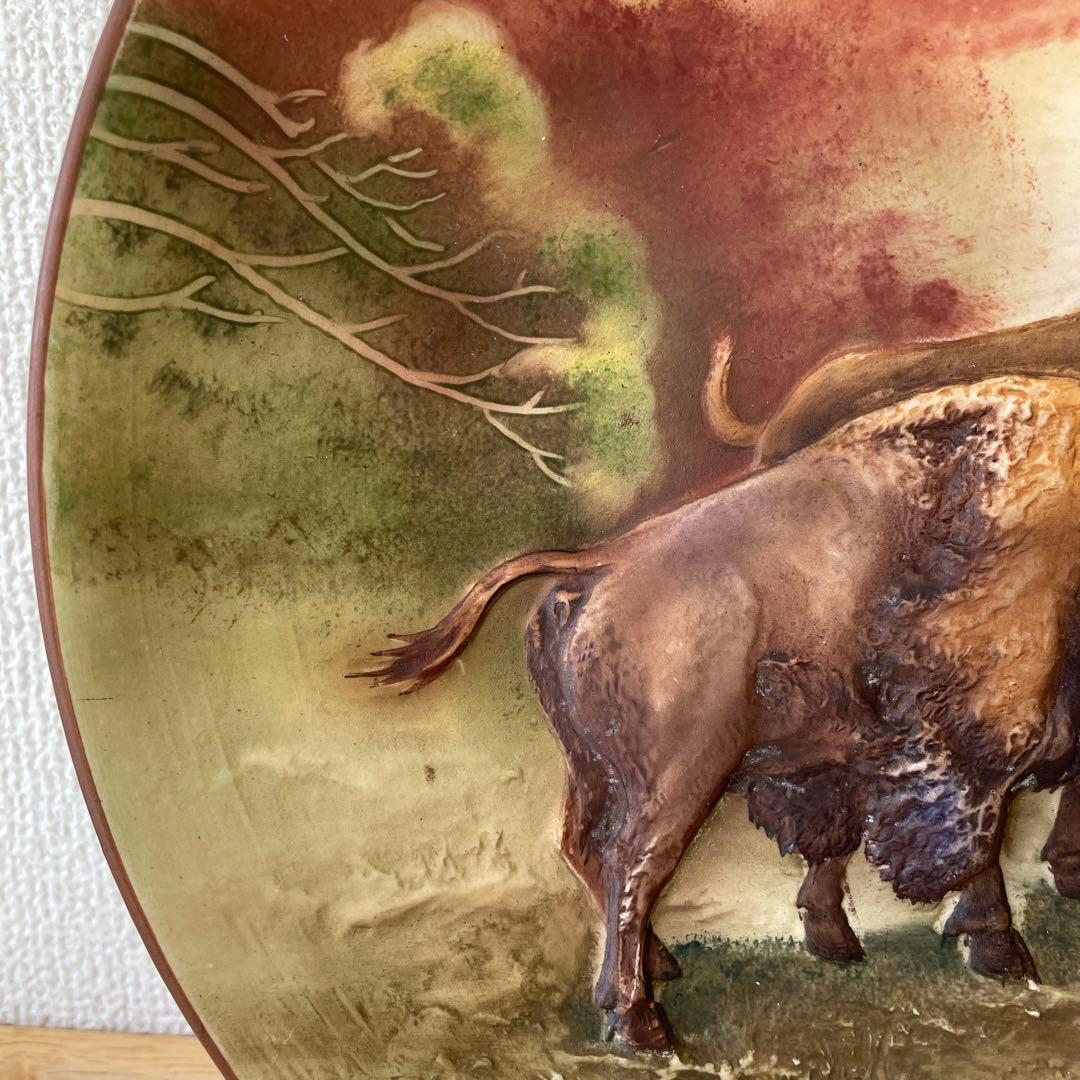 ＊モールド＊バイソン＊１９１１年＊米国輸出・２７cm・オールドノリタケ・